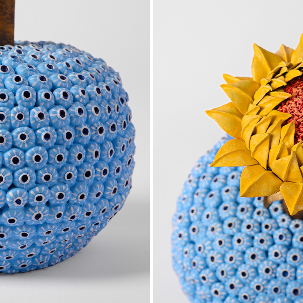 Статуэтка тропический фрукт Tropical Fruit Blue Yellow