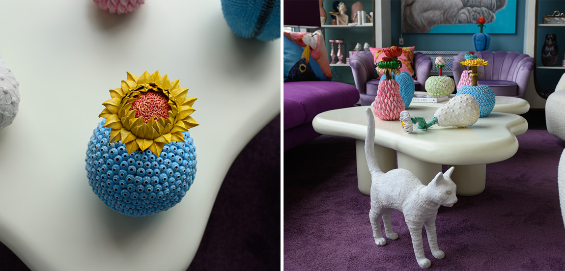 Статуэтка тропический фрукт Tropical Fruit Blue Yellow