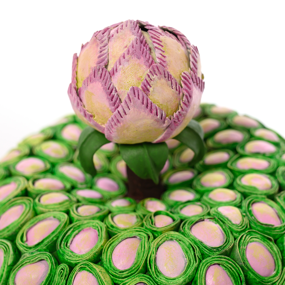 Статуэтка тропический фрукт Tropical Fruit Green Pink Flower