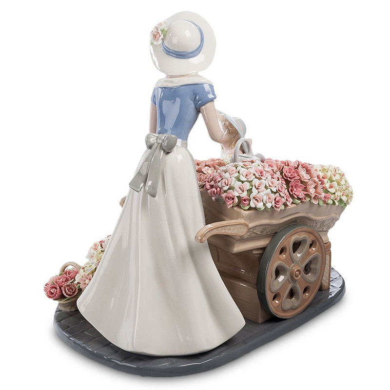 Статуэтка фарфоровая Девушка и маленькая девочка с цветами Charming Statuette
