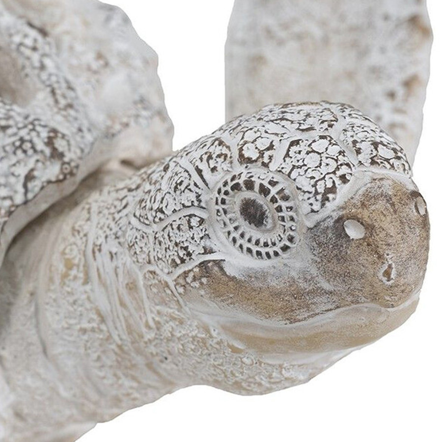 Статуэтка черепаха с ажурным панцирем и детализированной текстурой в белом цвете Marine Accessories