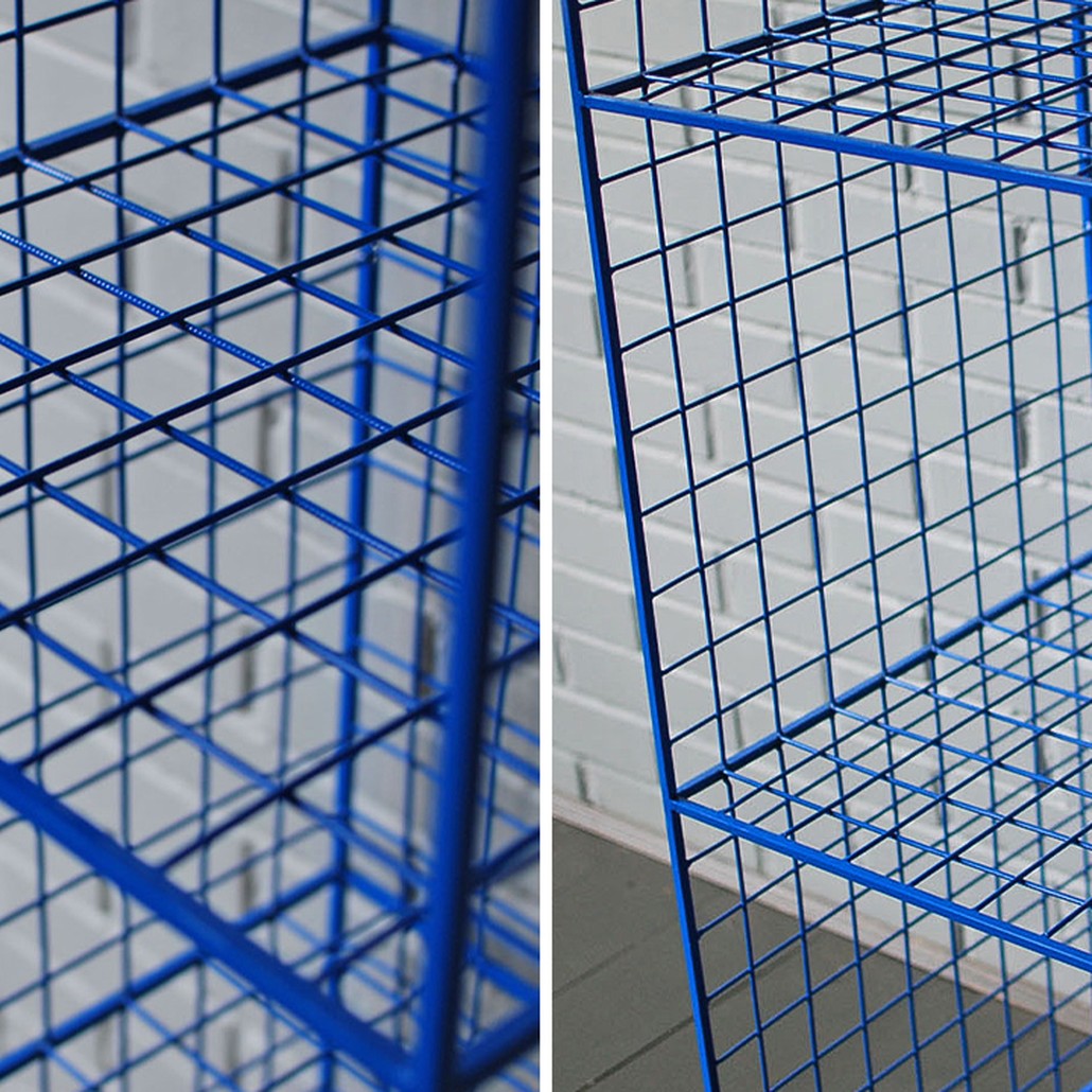 Стеллаж Carney Blue Industrial Metal Rust Rack