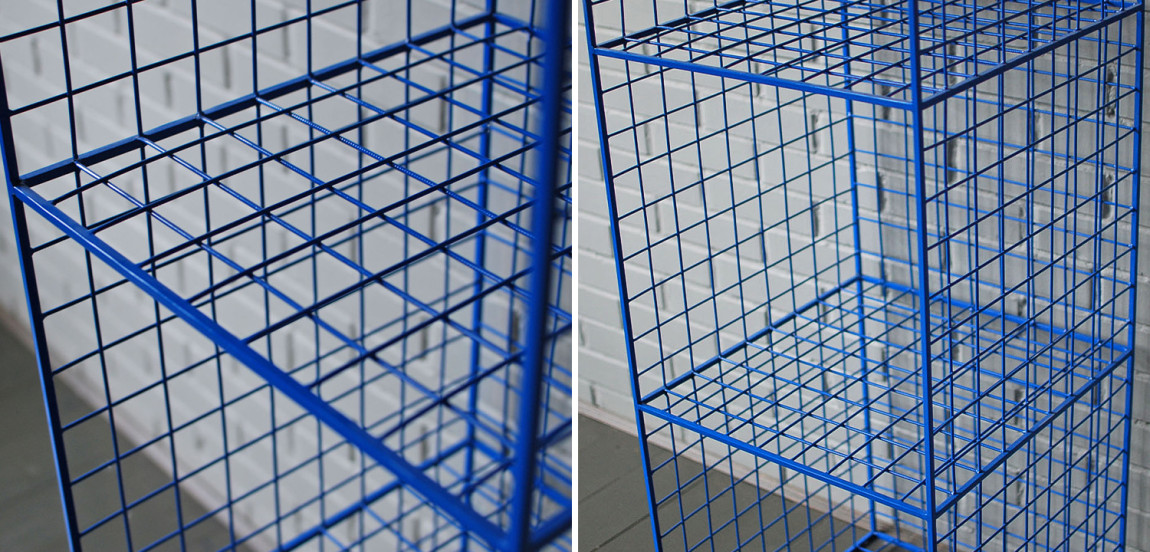 Стеллаж Carney Blue Industrial Metal Rust Rack