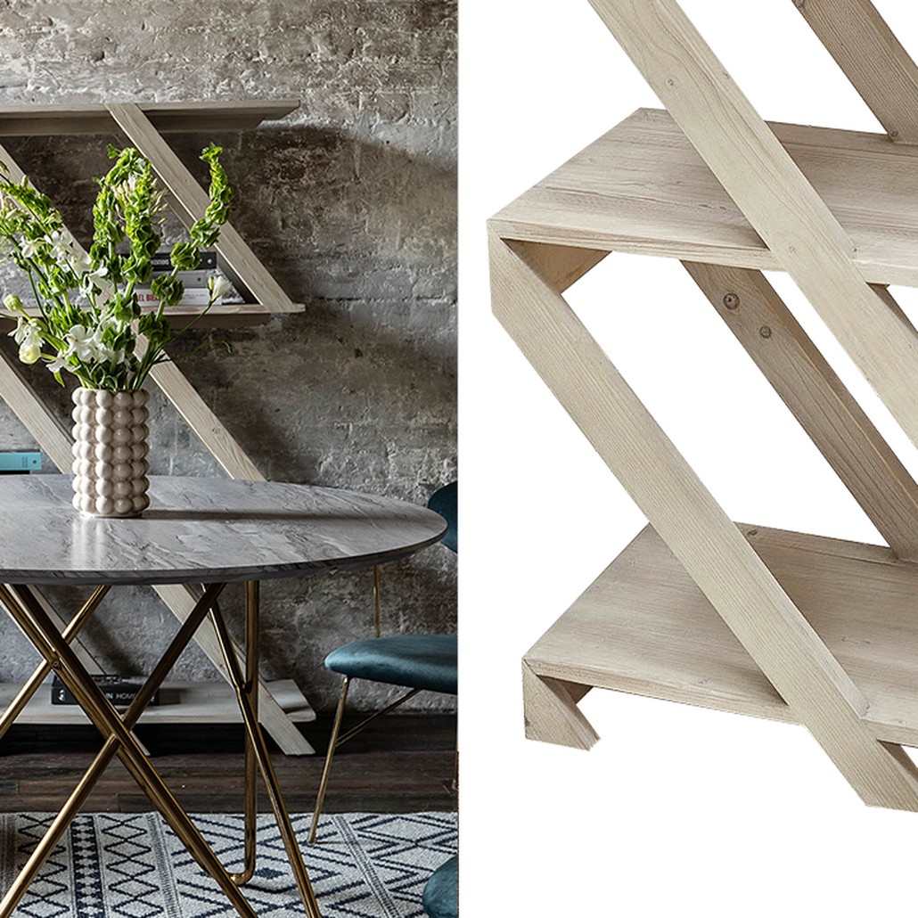 Стеллаж Diagonal Loft Wood Rack