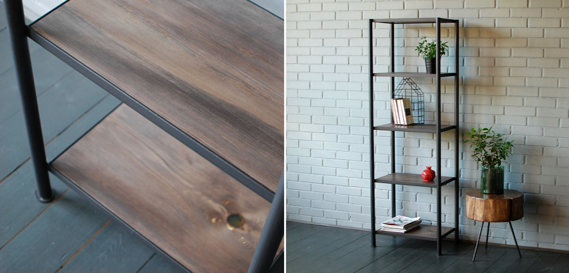 Стеллаж Keelan Industrial Metal Rust Rack