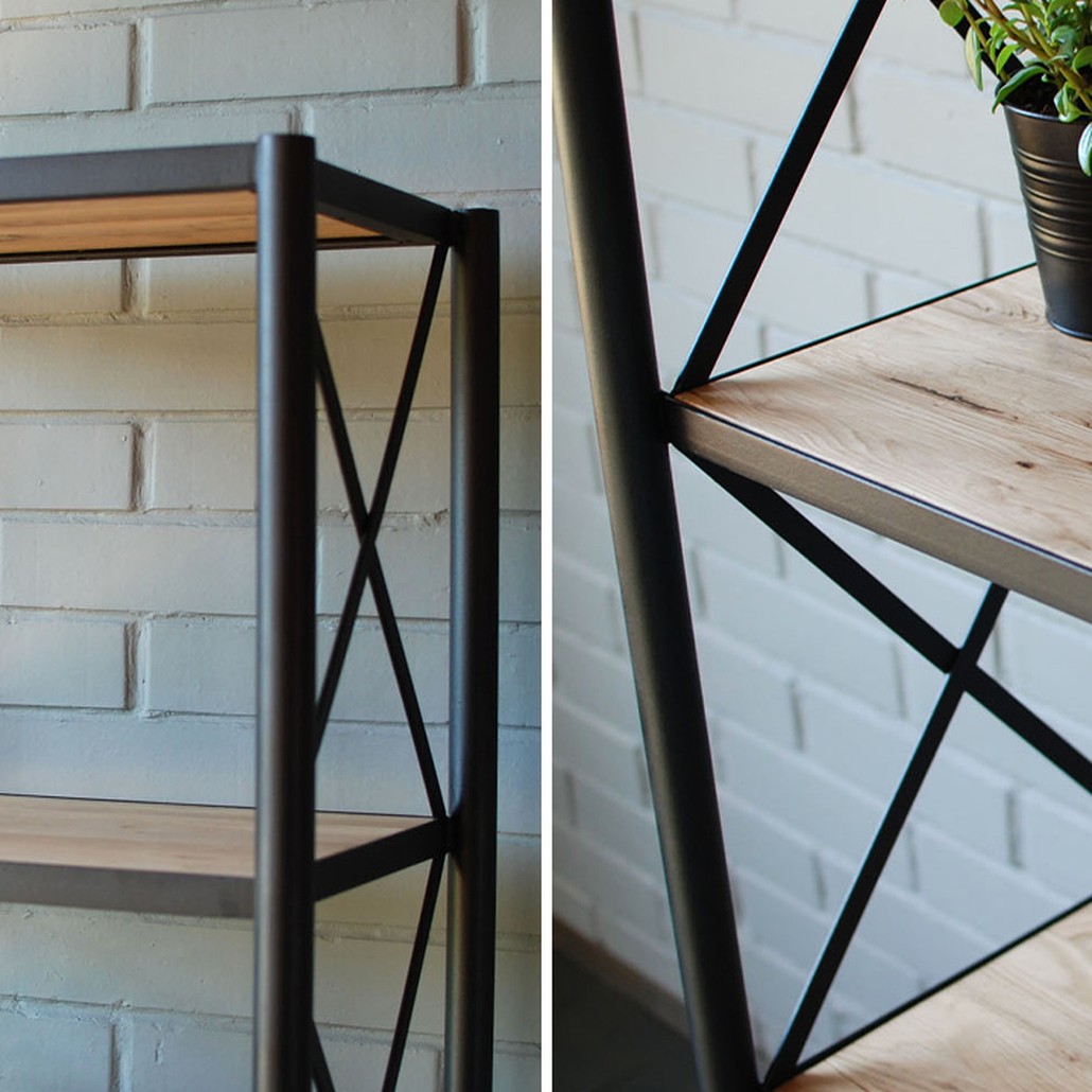 Стеллаж Pheobe Industrial Metal Rust Rack
