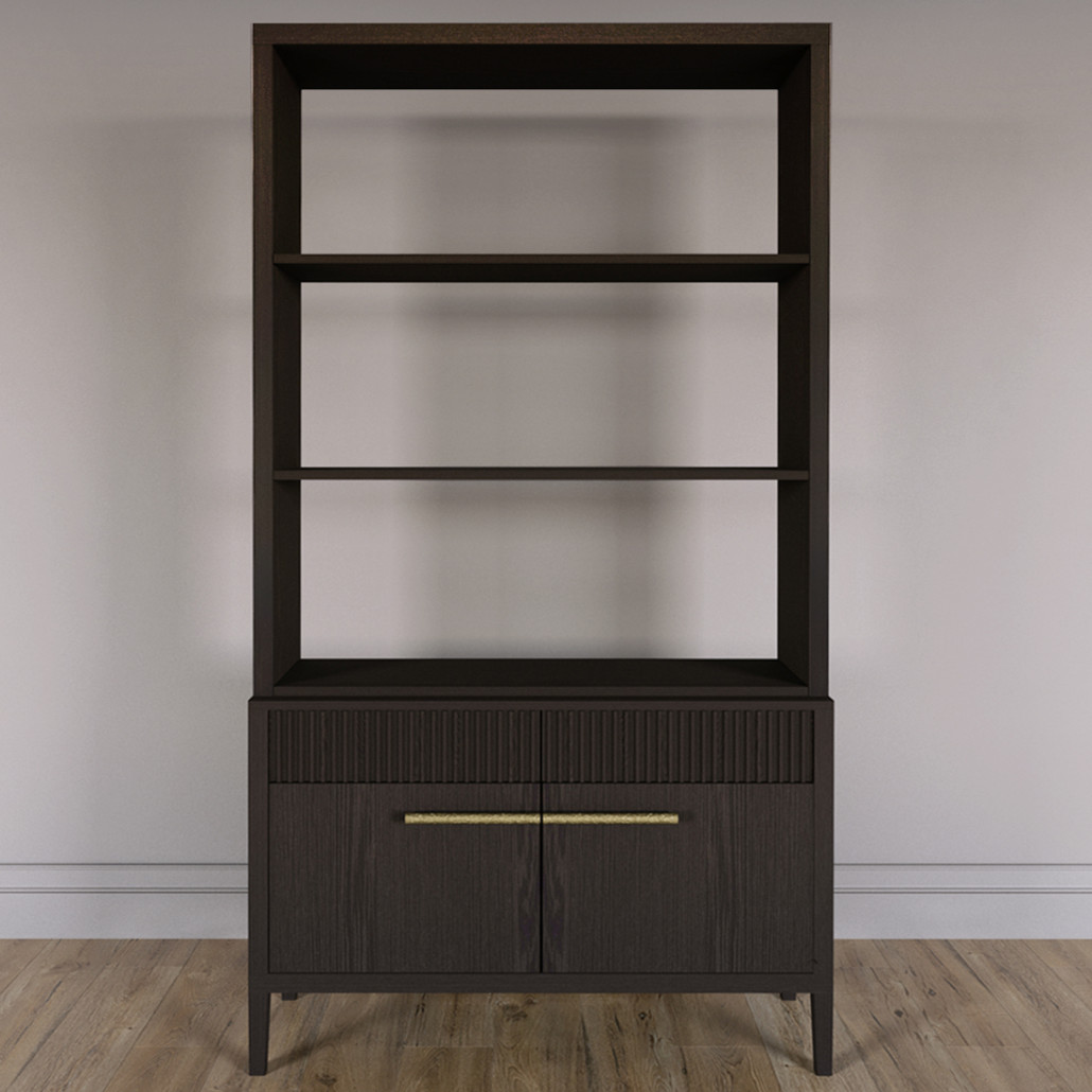 Стеллаж Primo с ящиками Темный орех