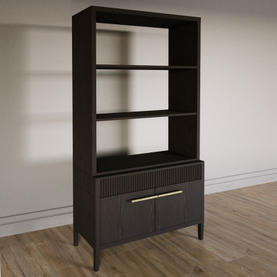 Стеллаж Primo с ящиками Темный орех