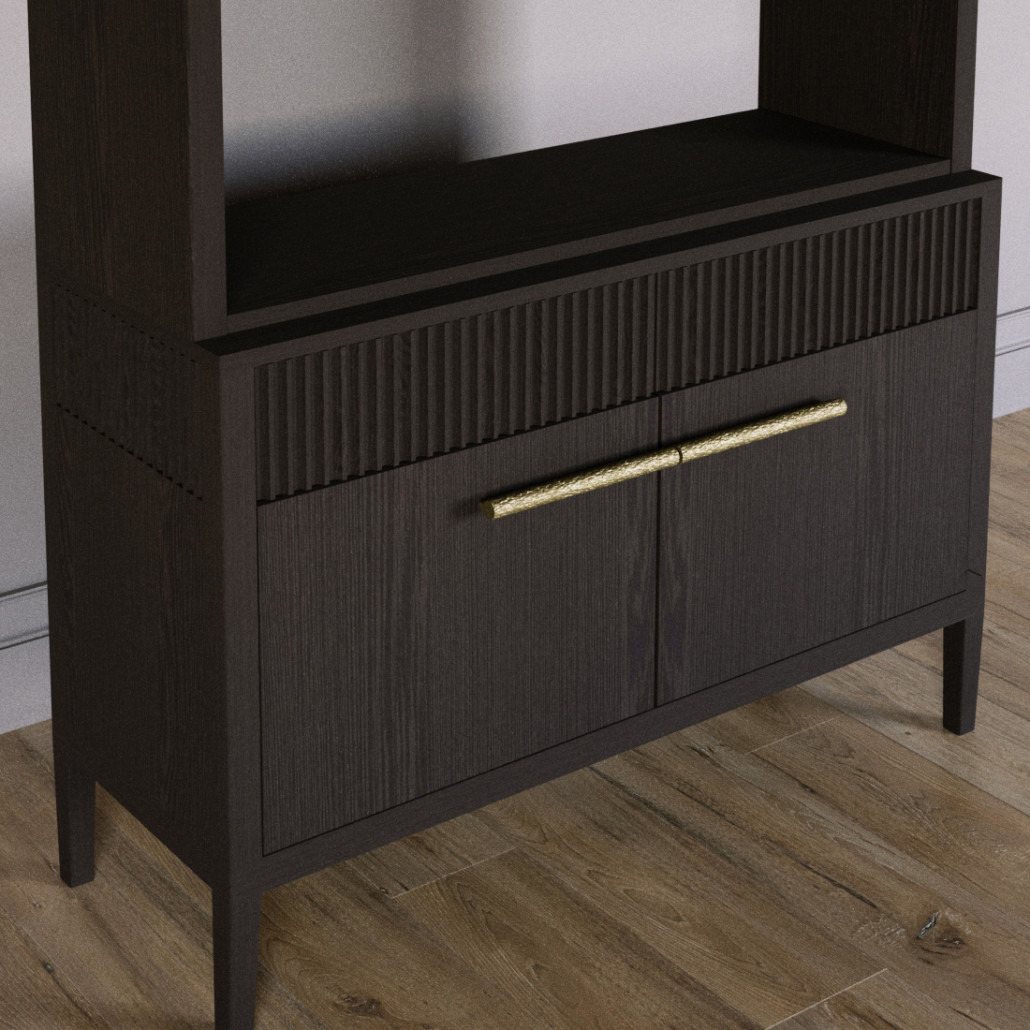 Стеллаж Primo с ящиками Темный орех