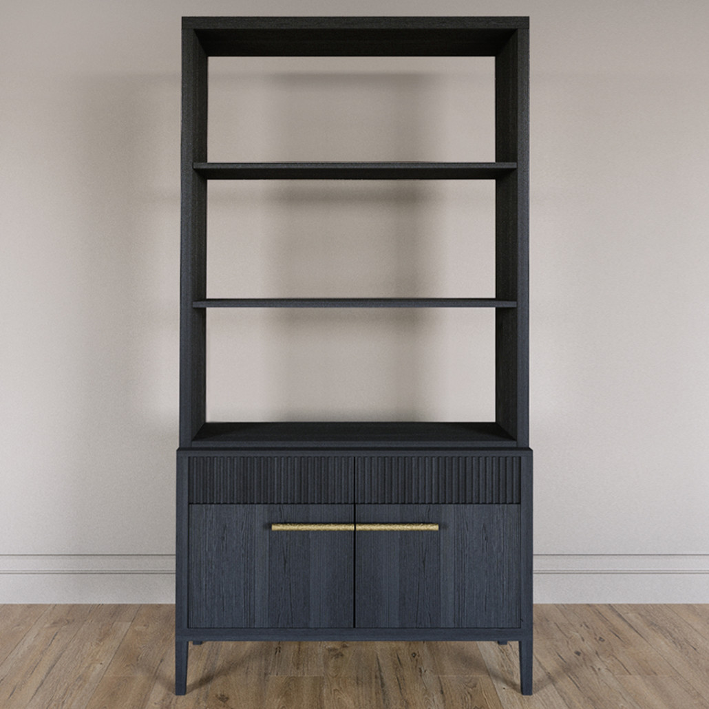 Стеллаж Primo с ящиками Черный дуб