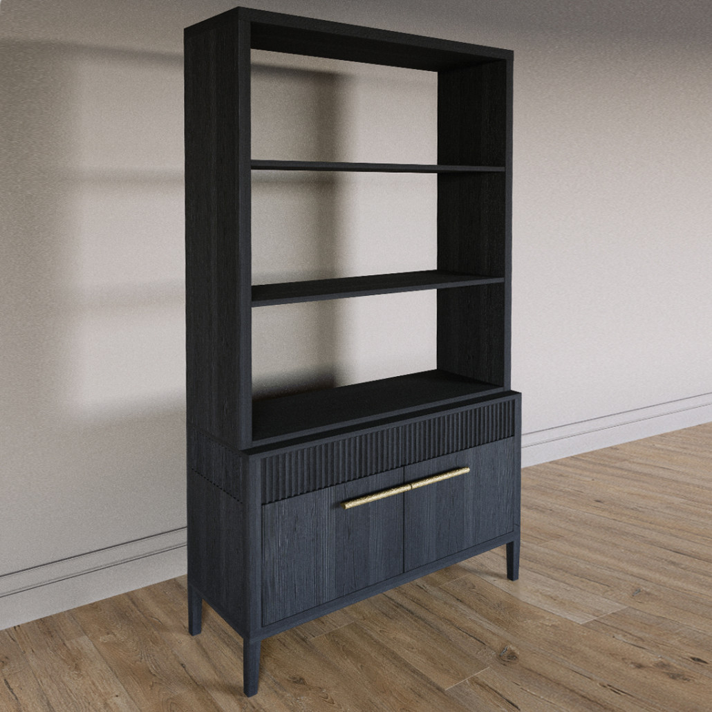 Стеллаж Primo с ящиками Черный дуб