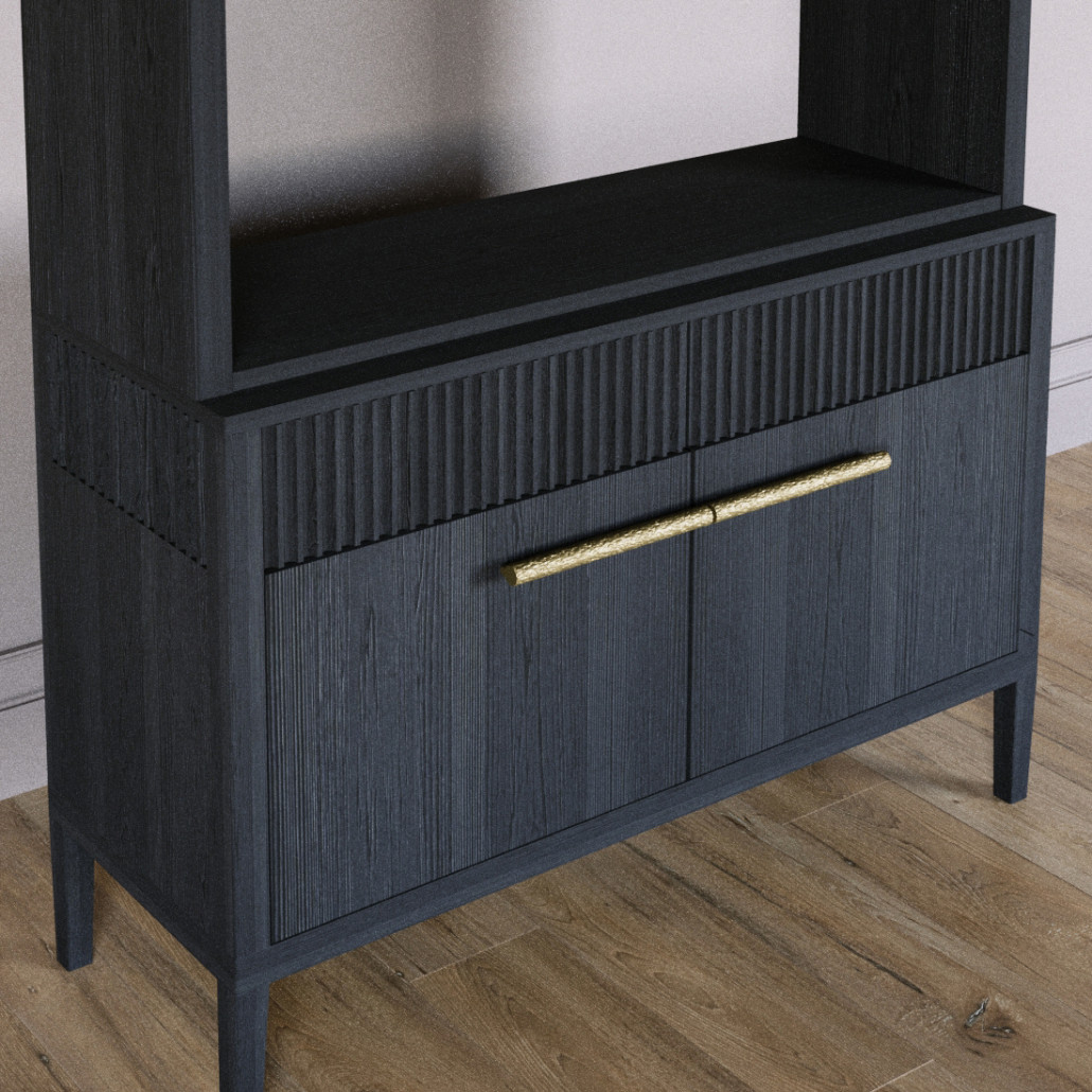 Стеллаж Primo с ящиками Черный дуб