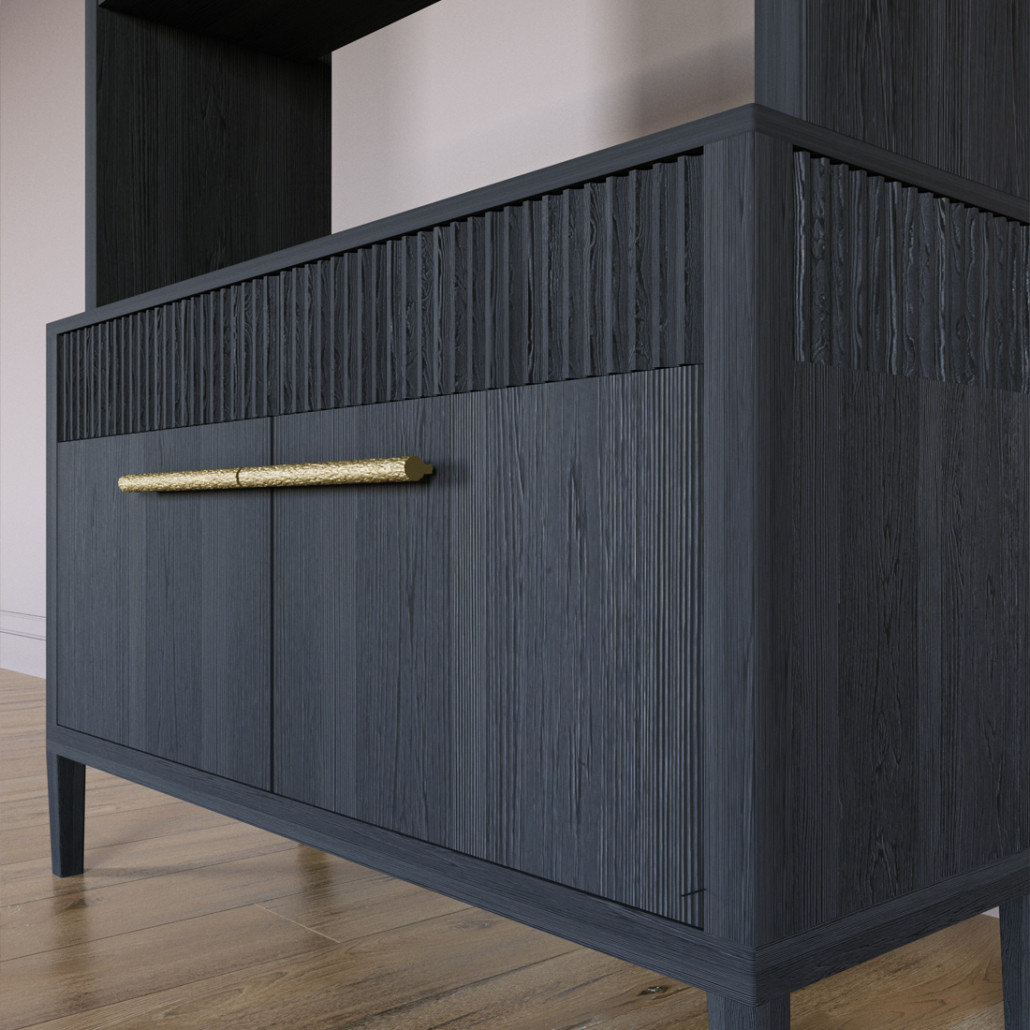 Стеллаж Primo с ящиками Черный дуб