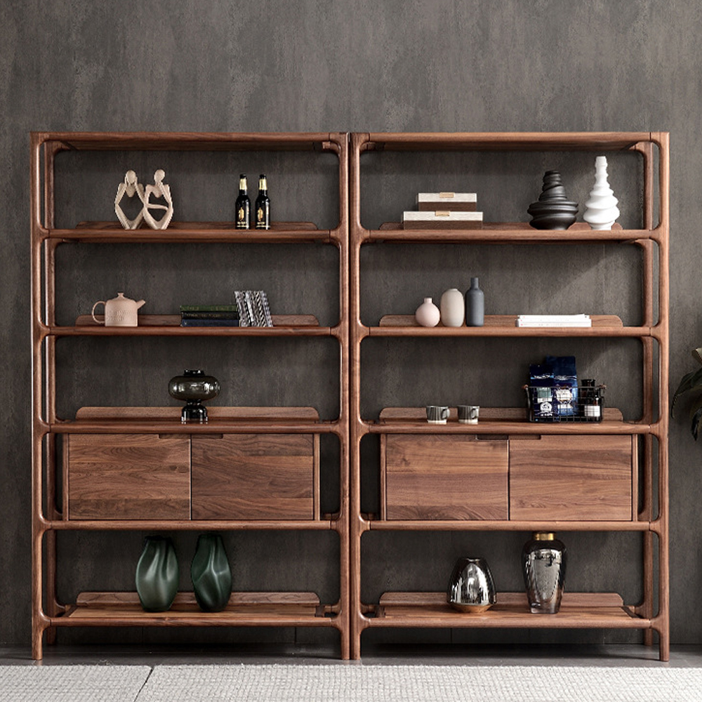 Стеллаж в гостиную для книг Moon Walnut Furniture