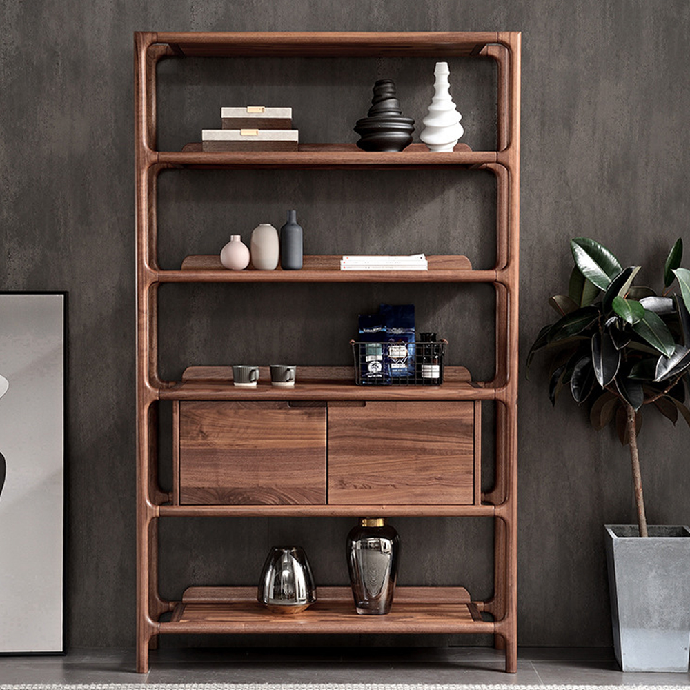 Стеллаж в гостиную для книг Moon Walnut Furniture