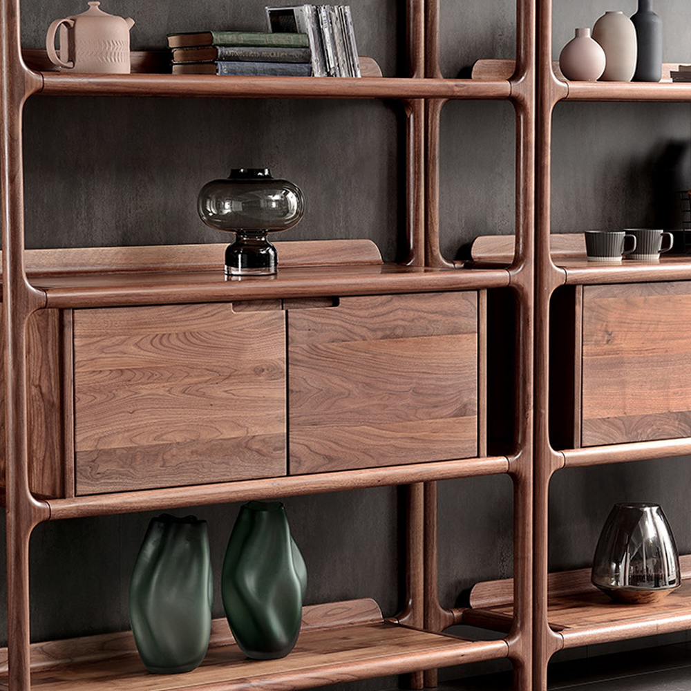 Стеллаж в гостиную для книг Moon Walnut Furniture