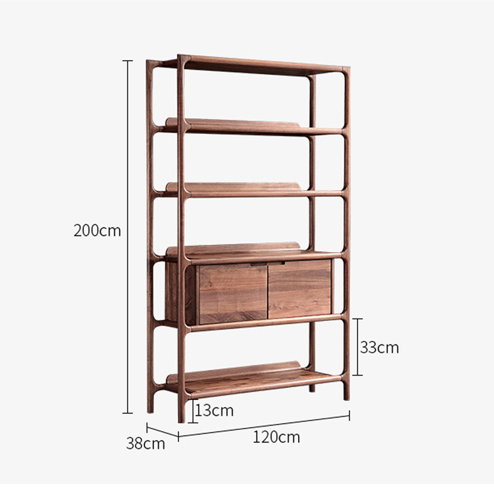 Стеллаж в гостиную для книг Moon Walnut Furniture