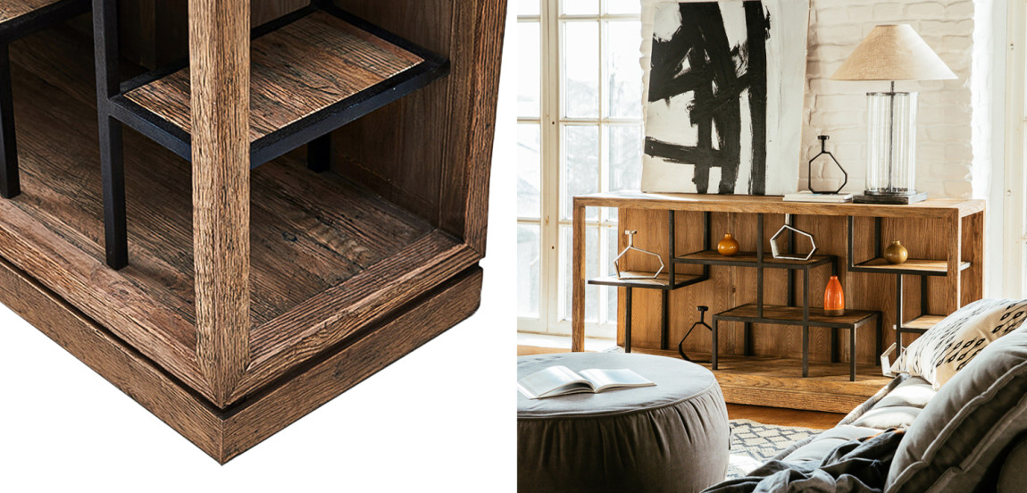 Стеллаж в стиле Лофт Geometric Loft Rack S