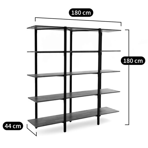 Стеллаж из массива дуба и стали Robson Rack Industrisal Metal Rust