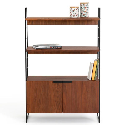 Стеллаж из стали и орехового дерева Derek Wood Rack