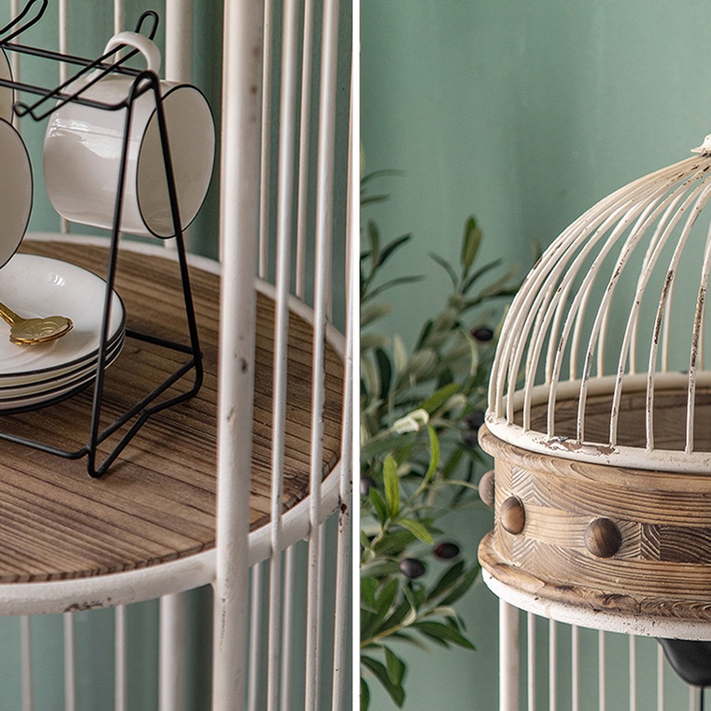 Стеллаж клетка Cage Rack White Provence