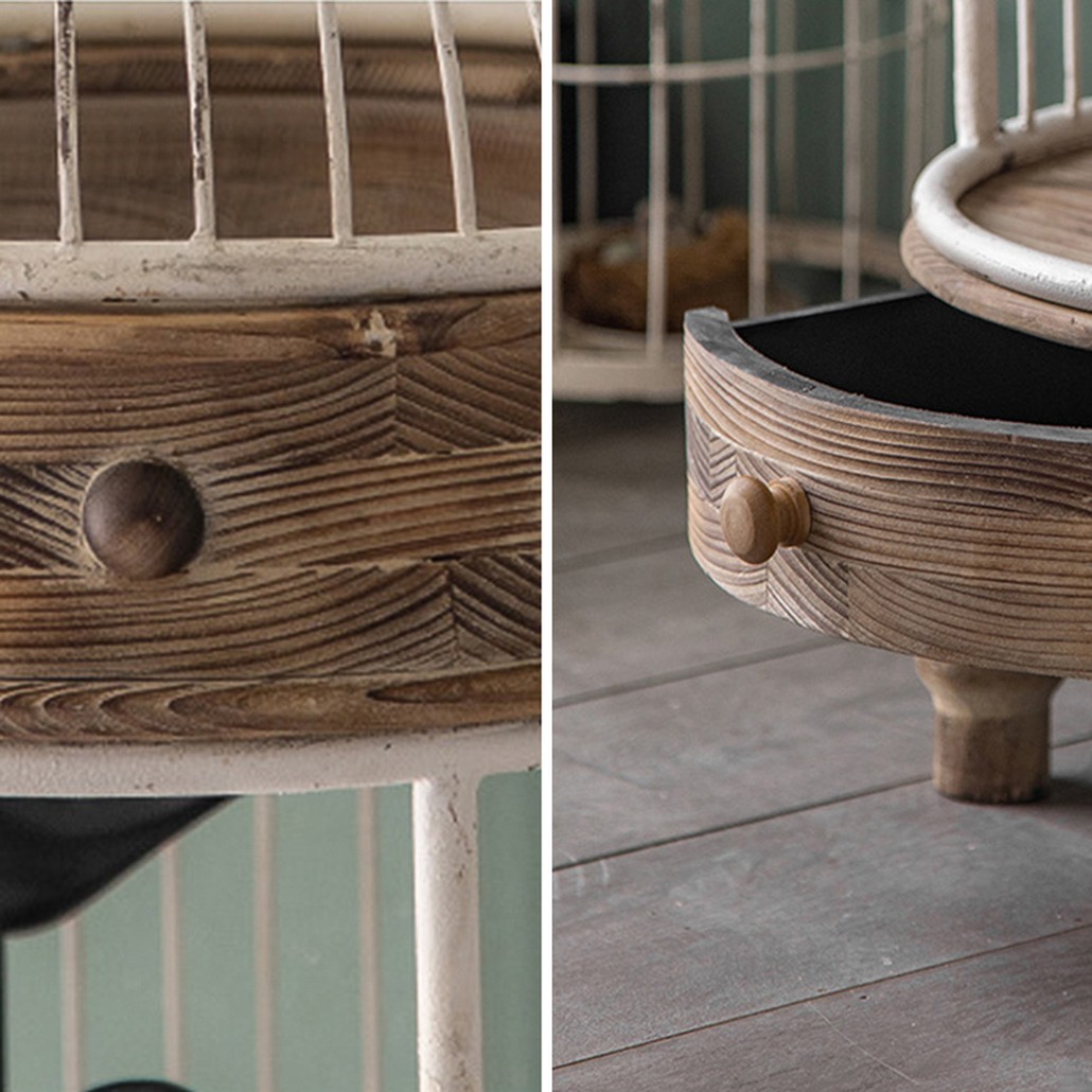 Стеллаж клетка Cage Rack White Provence