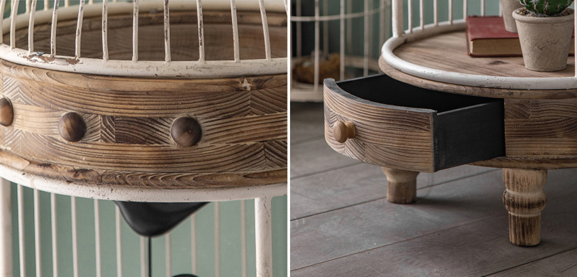 Стеллаж клетка Cage Rack White Provence