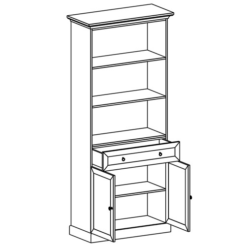 Стеллаж с ящиком и 2-мя дверцами Percent Rack