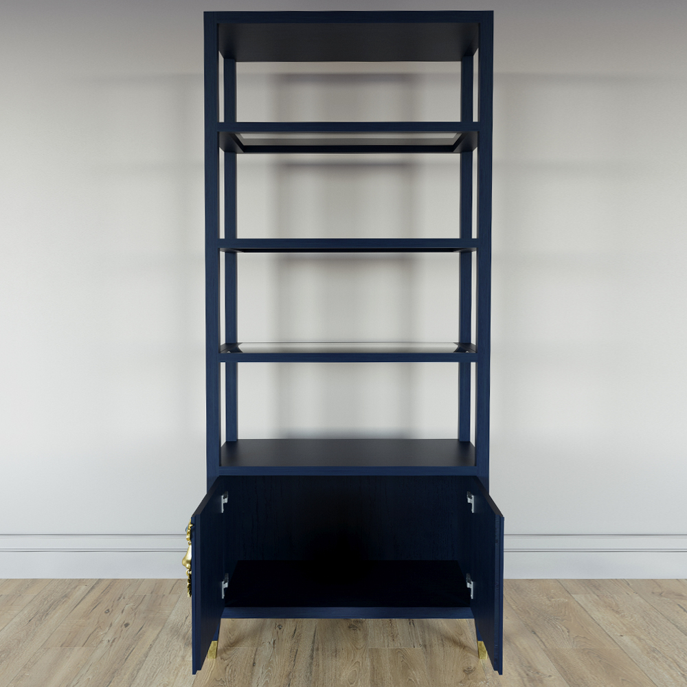 Стеллаж со стеклянными полками Elsa Dreams Blue