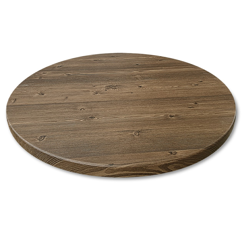 Стол журнальный c коричневой круглой столешницей на трех металлических ножках Charm Coffee Table