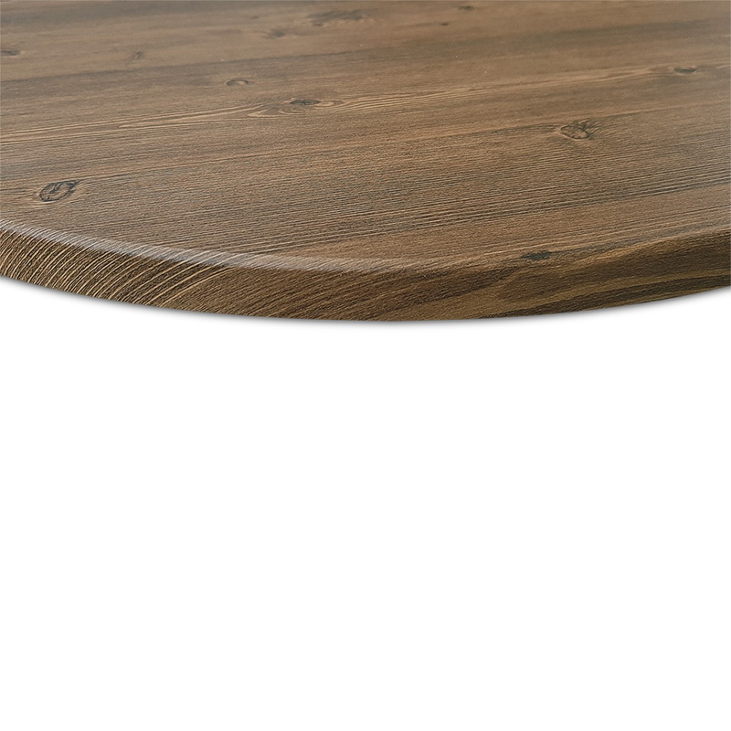 Стол журнальный c коричневой круглой столешницей на трех металлических ножках Charm Coffee Table