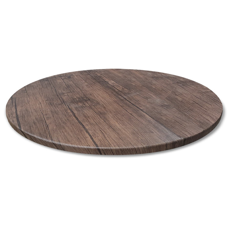 Стол журнальный c коричневой круглой столешницей на четырех металлических ножках Charm Coffee Table