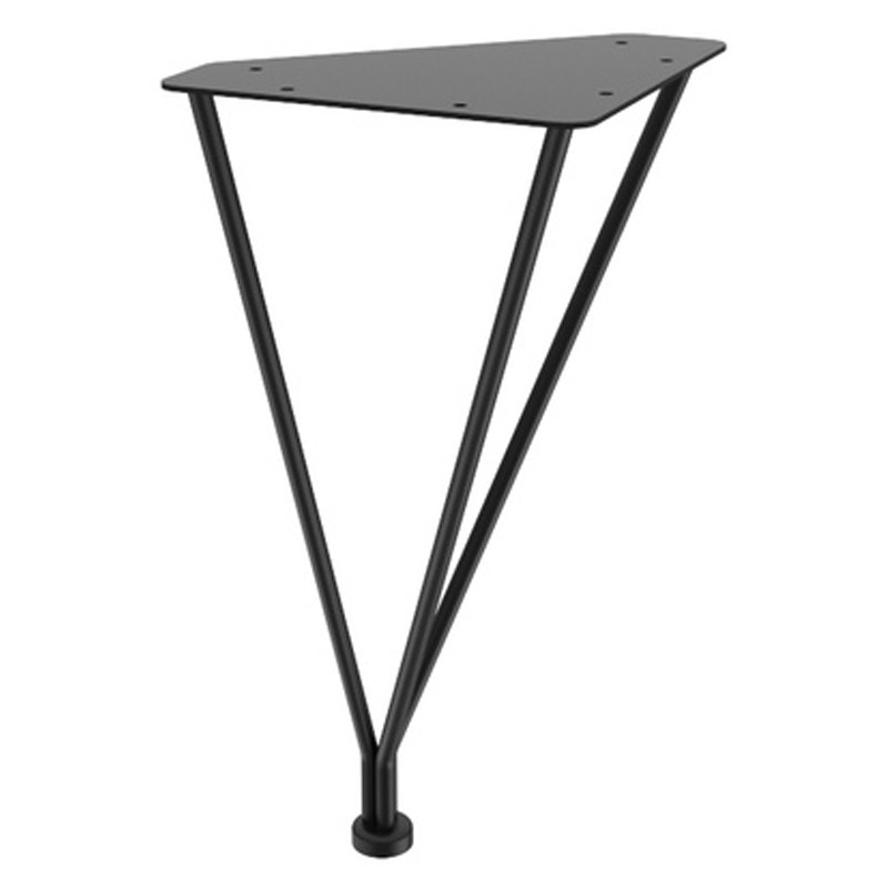 Стол журнальный c коричневой круглой столешницей на четырех металлических ножках Charm Coffee Table