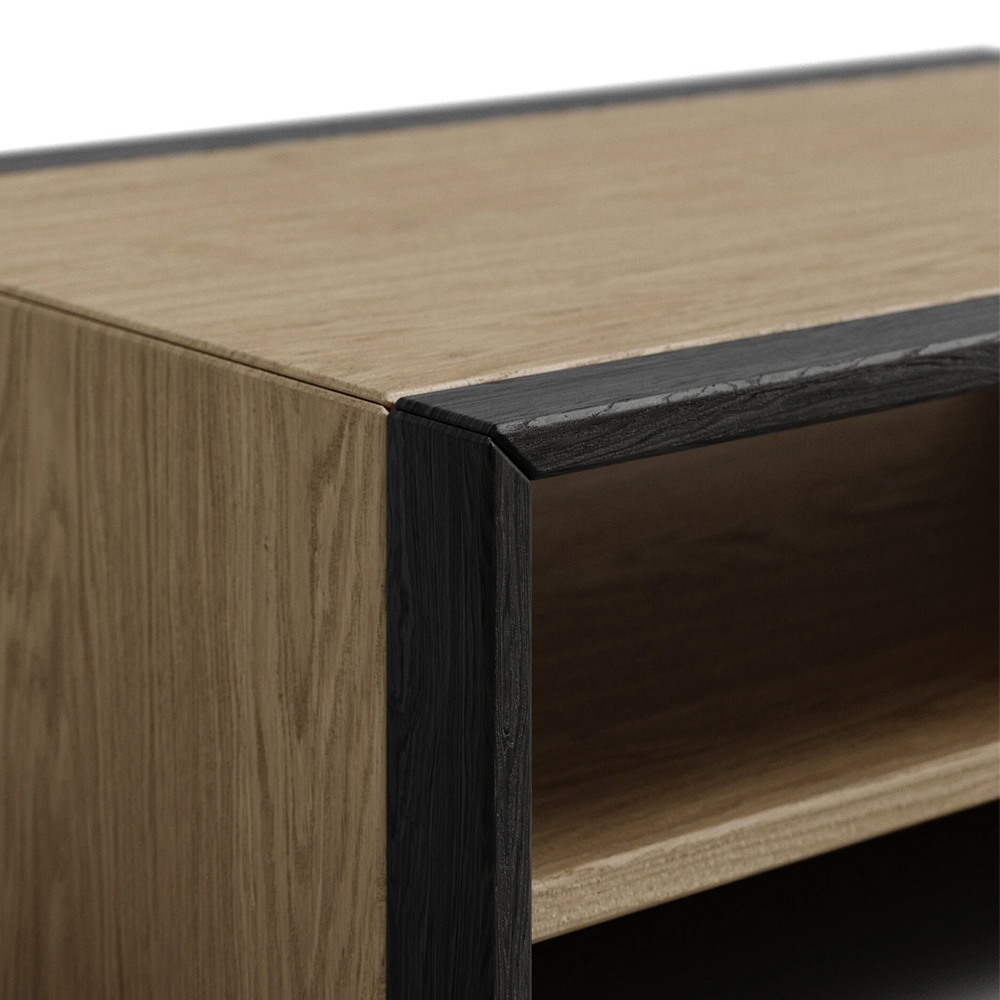 Стол журнальный в стиле лофт с полкой для хранения Warm Industrial