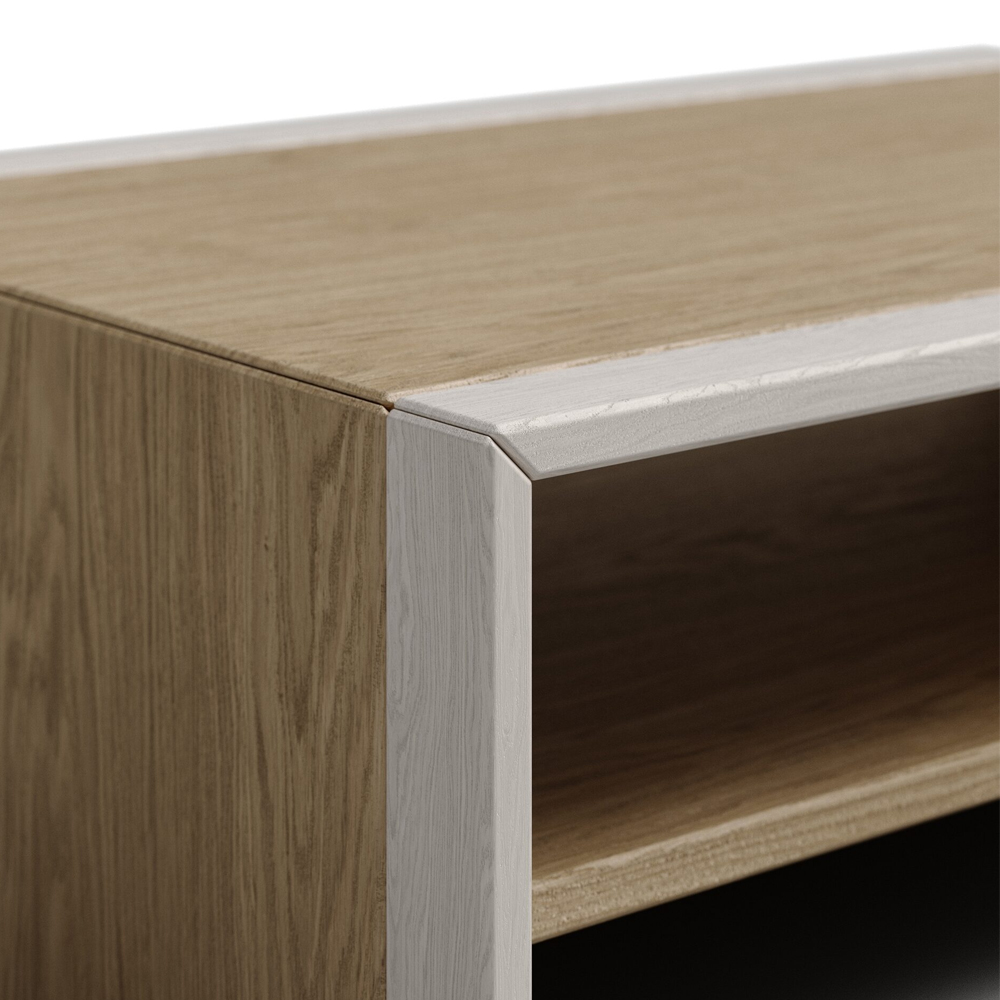 Стол журнальный в стиле лофт с полкой для хранения Warm Industrial