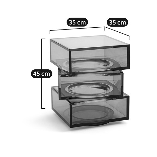 Стол журнальный в форме кубов Acrylic Furniture Lumina Mint Breeze