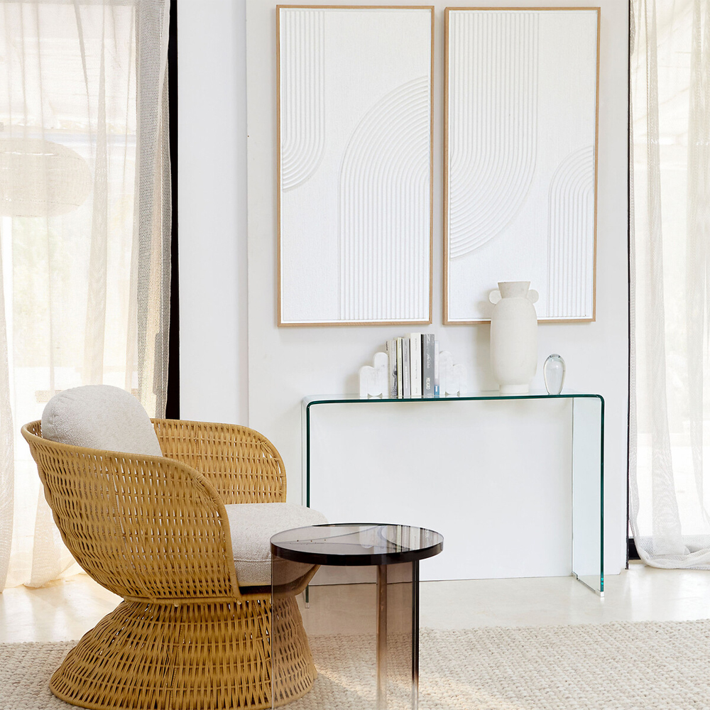 Стол журнальный круглый Acrylic Аether Smoke