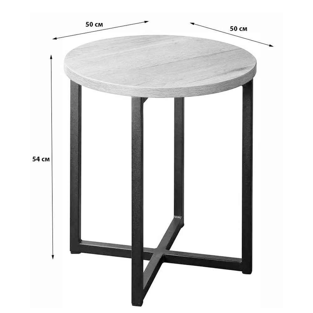 Стол журнальный круглый в стиле лофт Urban Style Space