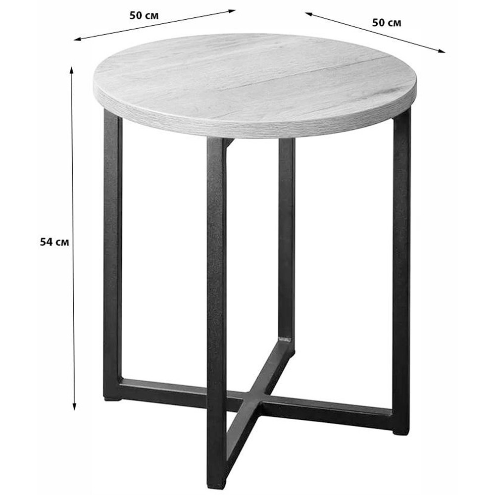 Стол журнальный круглый в стиле лофт Urban Style Space 2