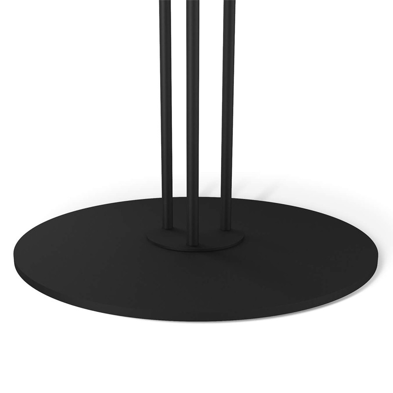 Стол журнальный круглый с бежевой столешницей из стекла Beige Marble