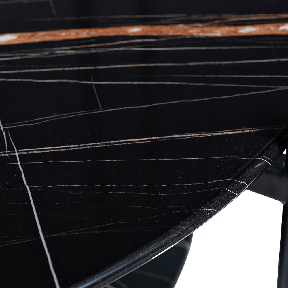 Стол журнальный круглый черный с полкой Inherence