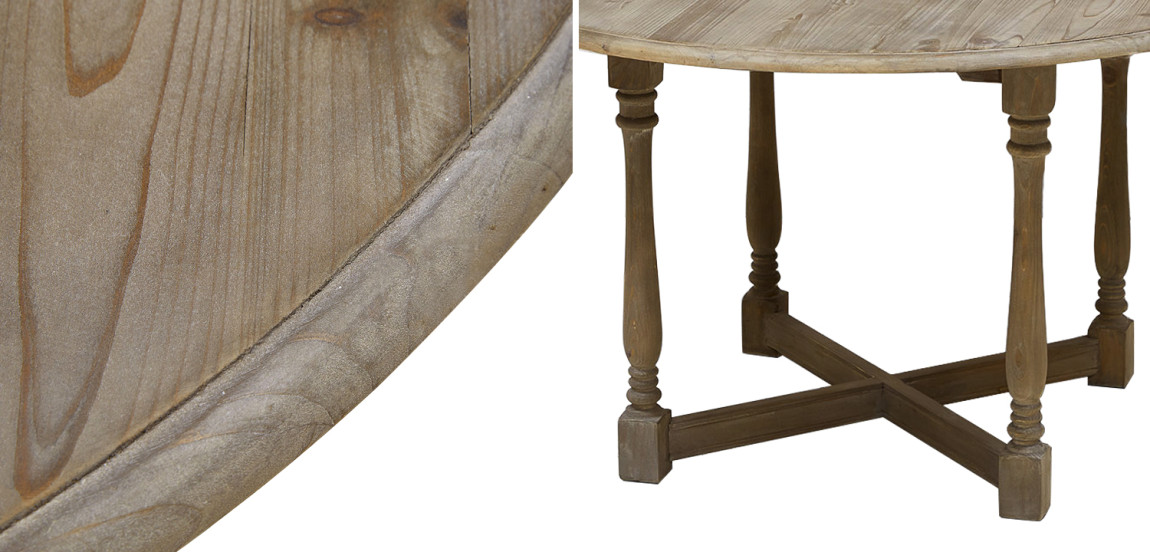 Стол круглый Morse Table из массива сосны