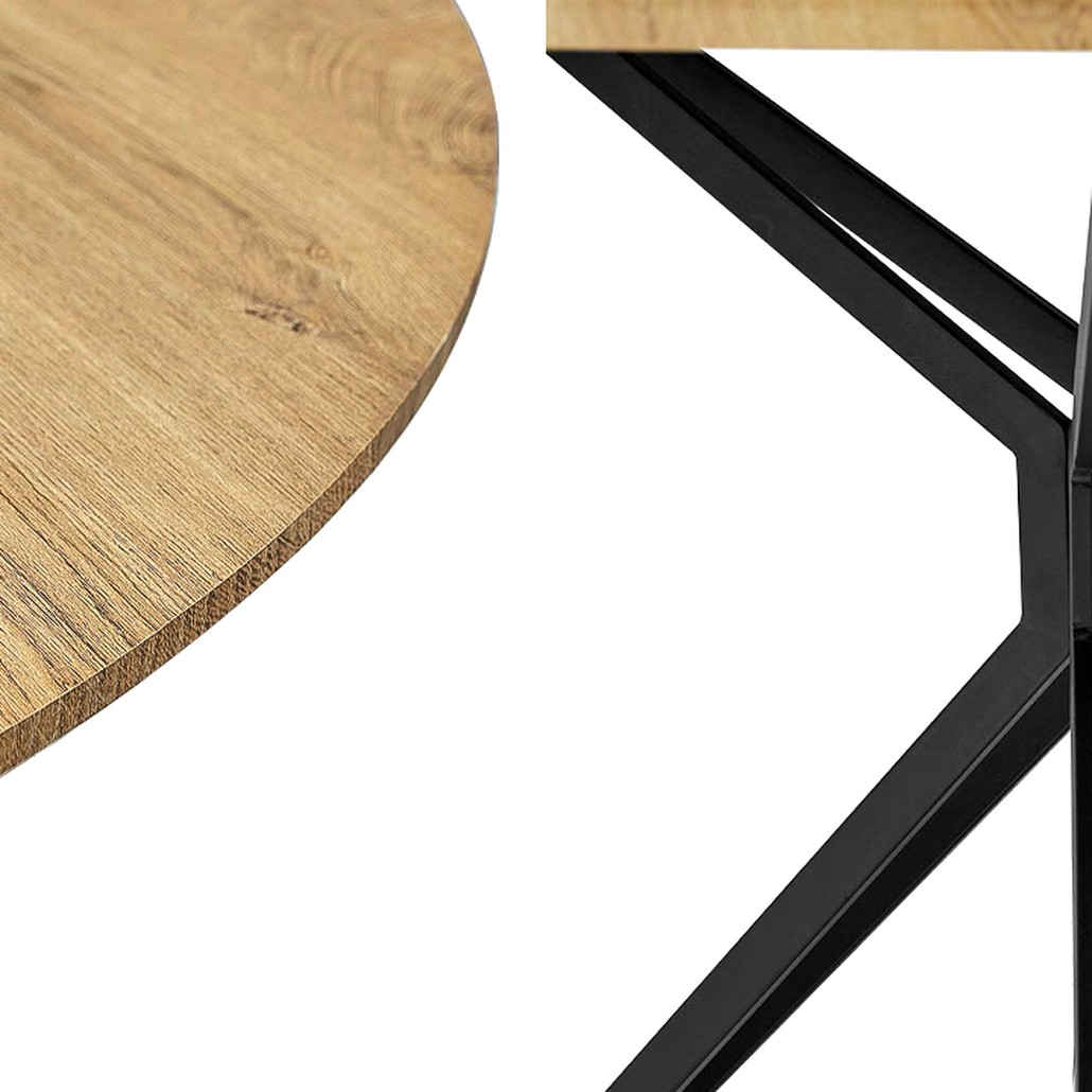 Стол круглый в стиле Лофт Mahoney Table