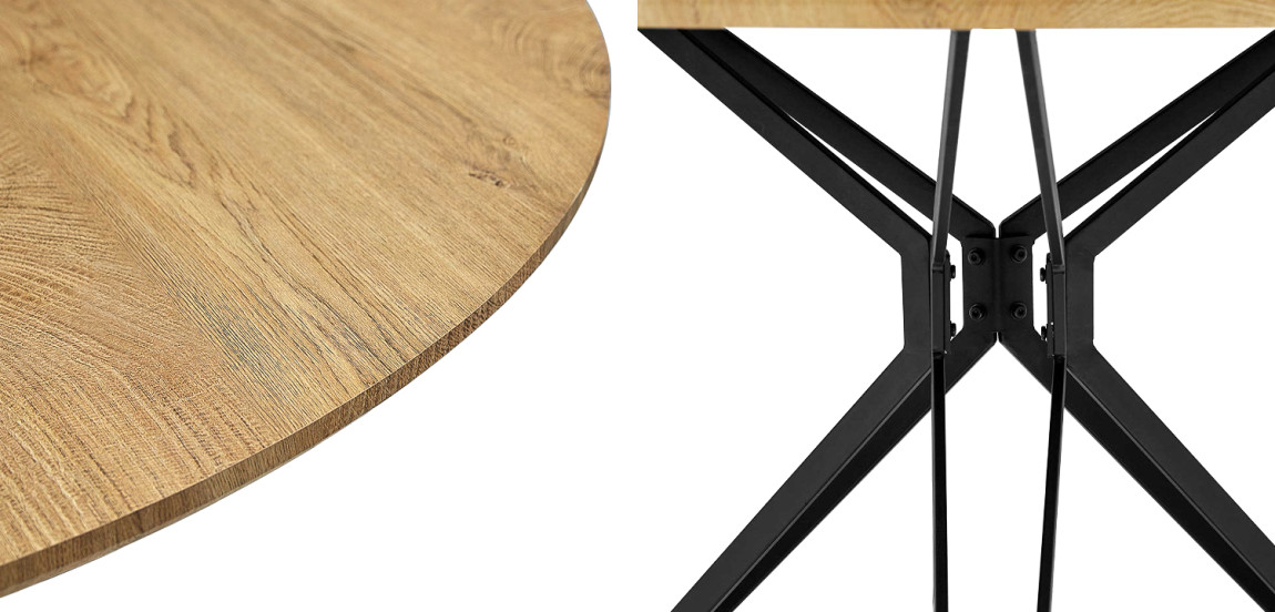 Стол круглый в стиле Лофт Mahoney Table