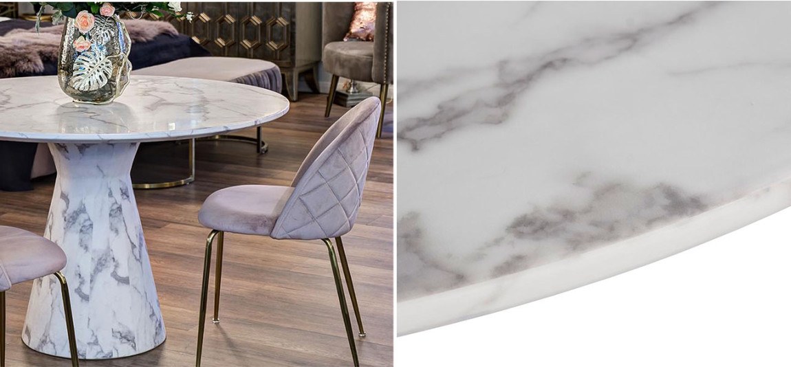 Стол обеденный Abundance of white marble