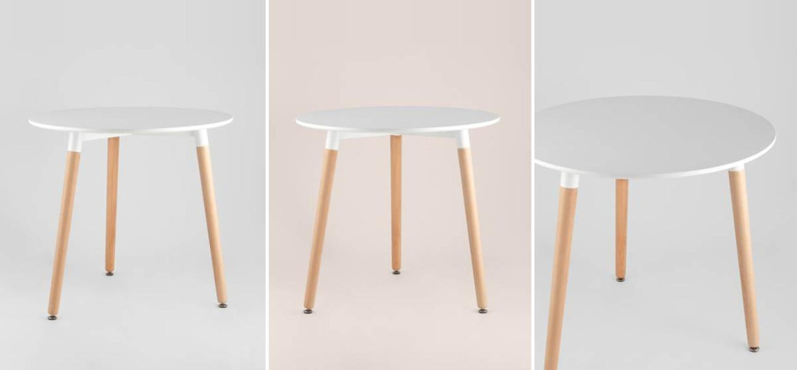 Стол обеденный Hoffman Collection круглый три ножки