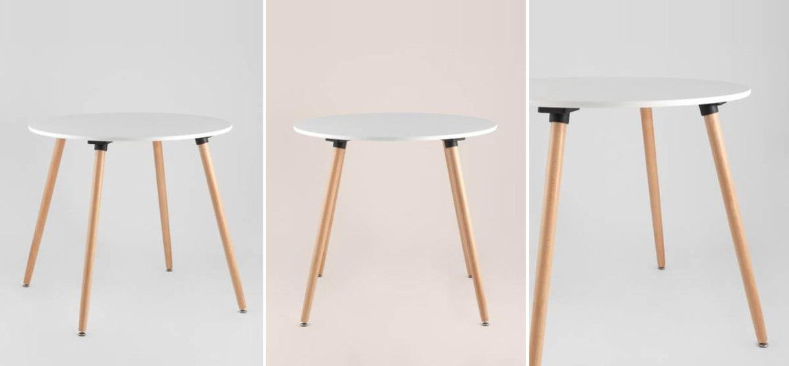 Стол обеденный Hoffman Collection круглый четыре ножки