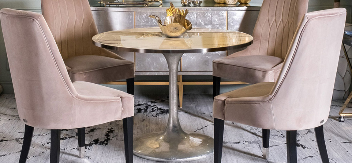 Стол обеденный Icy white