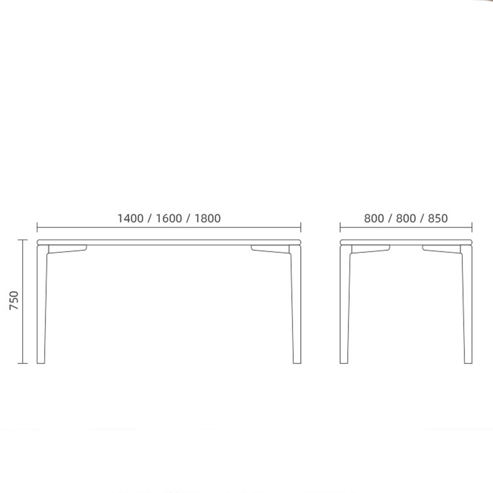 Стол обеденный деревянный прямоугольный Walnut Dining Table