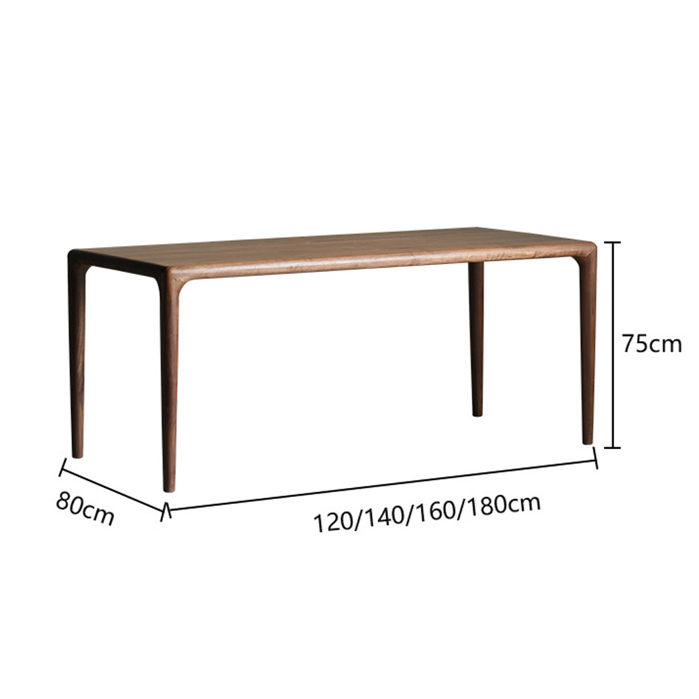 Стол обеденный деревянный с прямоугольной столешницей Walnut Wood Table